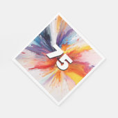 Serviette En Papier 75e anniversaire de la peinture (Coin)