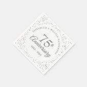 Serviette En Papier 75e anniversaire du Mariage Confetti (Coin)
