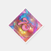 Serviette En Papier 75e anniversaire Gold Pink Parties scintillant Dis (Coin)