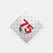 Serviette En Papier 75e anniversaire Golf Ball (Coin)