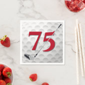 Serviette En Papier 75e anniversaire Golf Club Napkins (En situation)