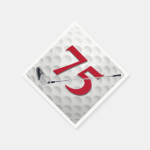 Serviette En Papier 75e anniversaire Golf Club Napkins (Coin)