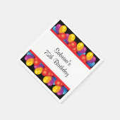 Serviette En Papier 75e fête d'anniversaire | Texte do-it-yourself (Coin)