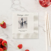 Serviette En Papier 75th Wedding Anniversary Party Personalized Photo (En situation)