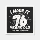 Serviette En Papier 76 Ans Mème Sarcastique Mème Drôle 76ème Anniversa (Devant)