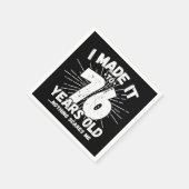 Serviette En Papier 76 Ans Mème Sarcastique Mème Drôle 76ème Anniversa (Coin)