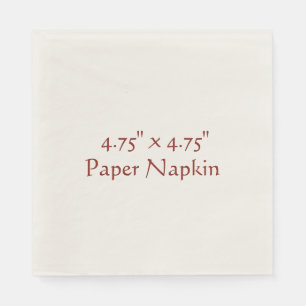 Serviette En Papier 7,62 cm x 7,62 cm Invitation standard de déjeuner