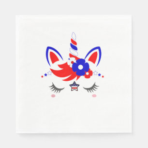 Serviette En Papier 7e anniversaire Dabbing Unicorn Party Don 7 ans Ol