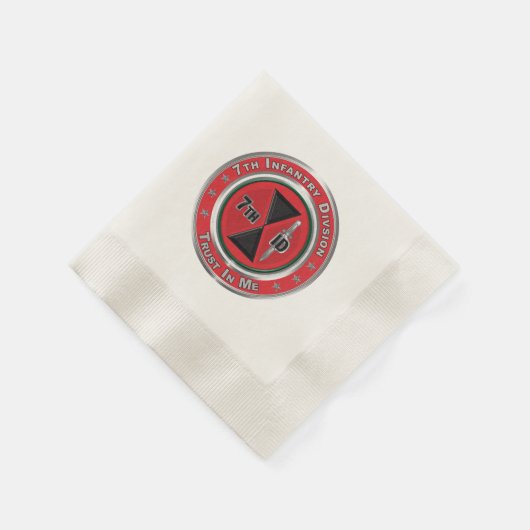 Serviette En Papier 7e division d'infanterie (Coin)