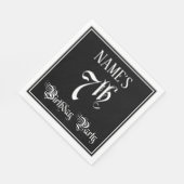 Serviette En Papier 7e fête d'anniversaire — Script fantaisie + Nom pe (Coin)