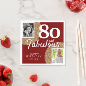 Serviette En Papier 80 et Fabulous Gold Parties scintillant 2 Photo 80 (En situation)