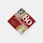 Serviette En Papier 80 et Fabulous Gold Parties scintillant 2 Photo 80 (Coin)