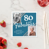 Serviette En Papier 80 et Fabulous Silver Parties scintillant 2 Photo (En situation)