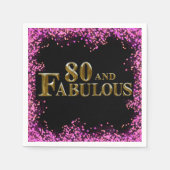 Serviette En Papier 80e anniversaire (Devant)