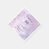 Serviette En Papier 80e anniversaire de fête Cocktail standard Napkin (Coin)