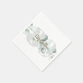 Serviette En Papier 80e anniversaire serviettes personnalisées (Coin)