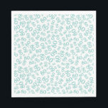 Serviette En Papier 80th Birthday Party Numéro Motif Turquoise/blanc<br><div class="desc">Ce design cool, sur la colline est un motif de nombres aléatoires turquoise et blanc moderne avec le numéro de jalon turquoise 80 répété dans des tailles et angles variés sur un arrière - plan blanc pour une impression tout-en-haut. Ce n'est pas seulement pour votre 80e anniversaire, il est également...</div>