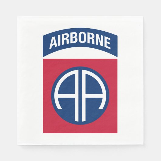 Serviette En Papier 82e division aéroportée Insignia (Devant)