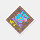 Serviette En Papier 83e anniversaire ~ Amusant, Graffiti urbain inspir (Coin)