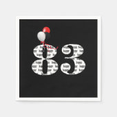 Serviette En Papier 83e anniversaire ballons de fête (Devant)