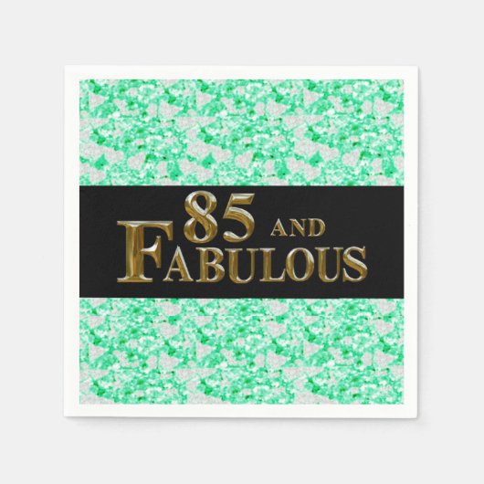 Serviette En Papier 85e anniversaire  (Devant)
