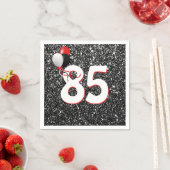 Serviette En Papier 85e anniversaire Ballons sur Parties scintillant n (En situation)