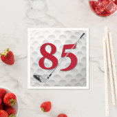 Serviette En Papier 85e anniversaire Golf Club Napkins (En situation)