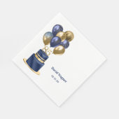 Serviette En Papier 85e anniversaire Marine Blue Cake (Coin)