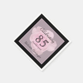 Serviette En Papier 85e anniversaire Rose papier serviettes (Coin)