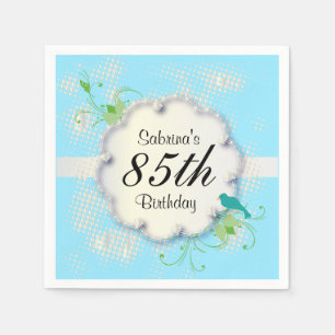 Serviette En Papier 85th Texte de la fête d'anniversaire