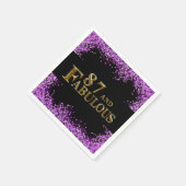 Serviette En Papier 87e anniversaire (Coin)