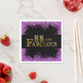 Serviette En Papier 88e anniversaire (En situation)