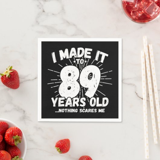 Serviette En Papier 89 Ans Mème Sarcastique Mème drôle 89ème Anniversa (En situation)