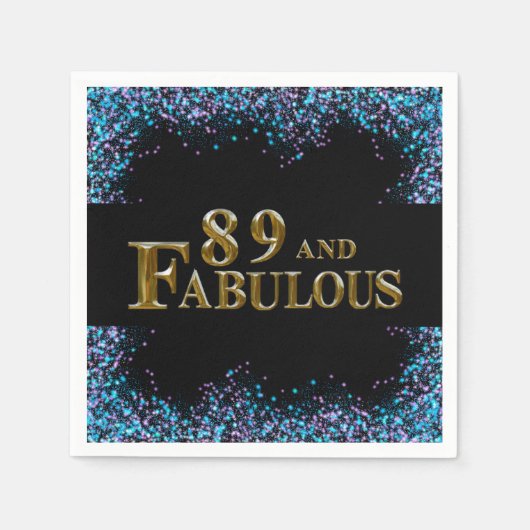 Serviette En Papier 89e anniversaire (Devant)
