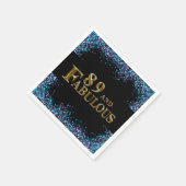 Serviette En Papier 89e anniversaire (Coin)
