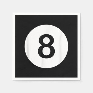 Serviette En Papier 8 Ball pool Hall Tees, poison de Shark Lover