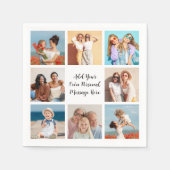 Serviette En Papier 8 Collage Photo Ajouter Votre Propre Voeux (Devant)