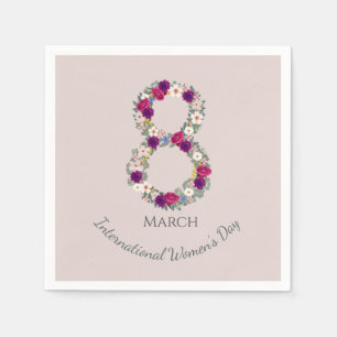 Serviette En Papier 8 mars Journée internationale de la femme