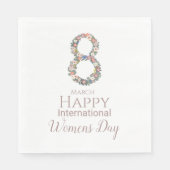 Serviette En Papier 8 mars Journée internationale des femmes (Devant)