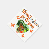 SERVIETTE EN PAPIER 90E ANNIVERSAIRE (Coin)