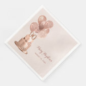 Serviette En Papier 90e anniversaire Rose Gold Cake (Coin)