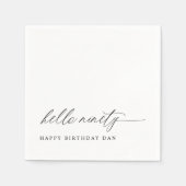 Serviette En Papier 90th Birthday Party Hello 90 Modern Milestone (Devant)