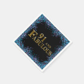 Serviette En Papier 91e anniversaire (Coin)