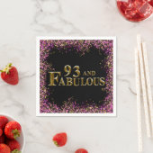 Serviette En Papier 93e anniversaire (En situation)
