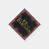Serviette En Papier 93e anniversaire (Coin)