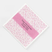 Serviette En Papier 95e anniversaire Cool Numéro Motif rose/blanc (Coin)