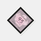 Serviette En Papier 95e anniversaire Rose papier serviettes (Coin)