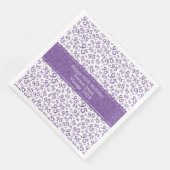 Serviette En Papier 95e Cool Numéro de Motif Purple/Blanc (Coin)