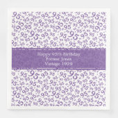 Serviette En Papier 95e Cool Numéro de Motif Purple/Blanc (Devant)