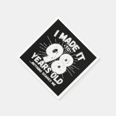 Serviette En Papier 98 Ans Mème Sarcastique vieux drôle 98ème Annivers (Coin)